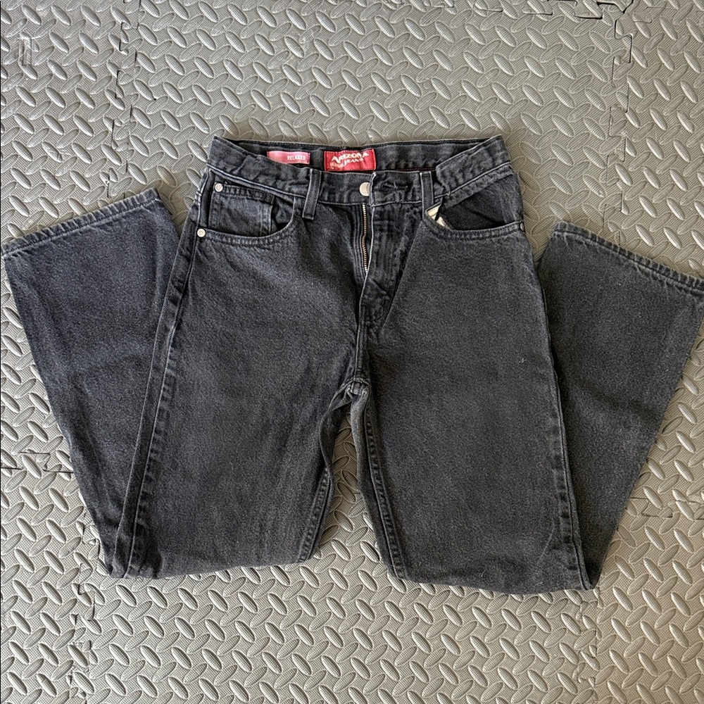 Arizona Jean Company Men's Black Straight Jeans